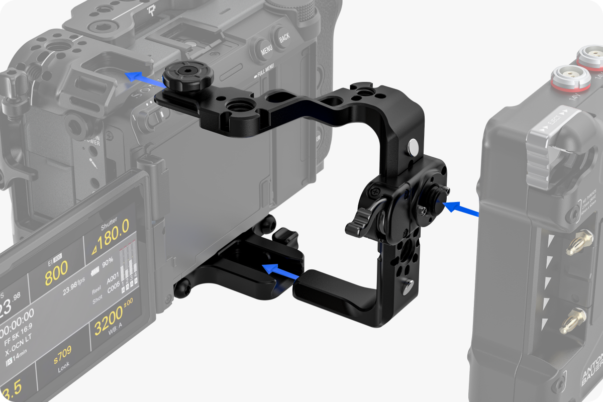 Wooden Camera Sony FX5 Rear Cage Bracket